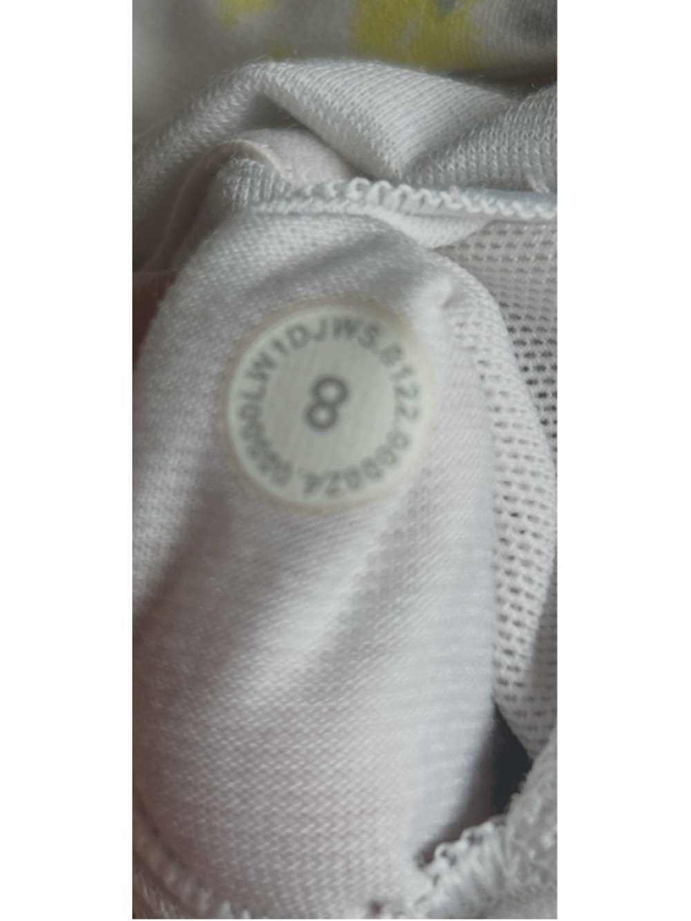Women's Lululemon Invigorate Training Tank Top 8 White Yellow - Picture 10 of 10